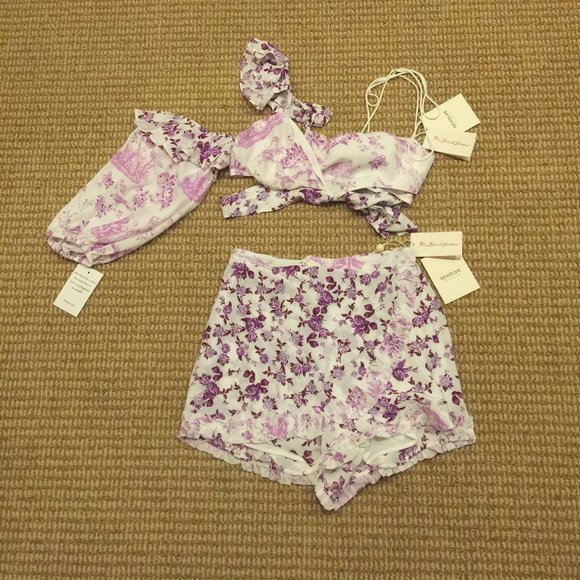 For Love & Lemons Atlanta Set Small NWT - Picture 6 of 12